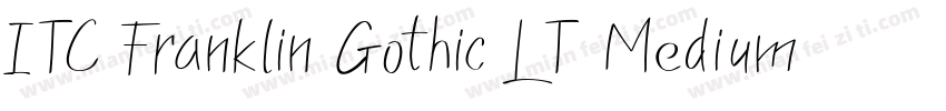 ITC Franklin Gothic LT Medium Italic字体转换